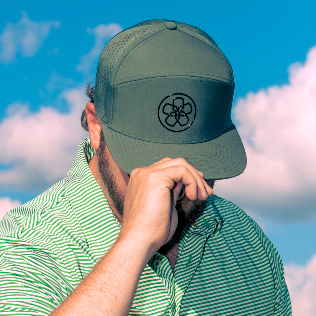 Signature Hibiscus | 7-Panel Hat