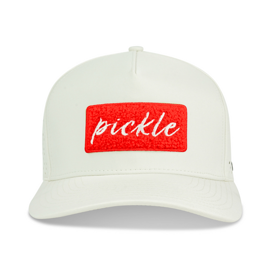 Varsity in Red | Performance Trucker Hat Performance Trucker Hat by Cheers Pickleball:designed for comfort, performance, and style.