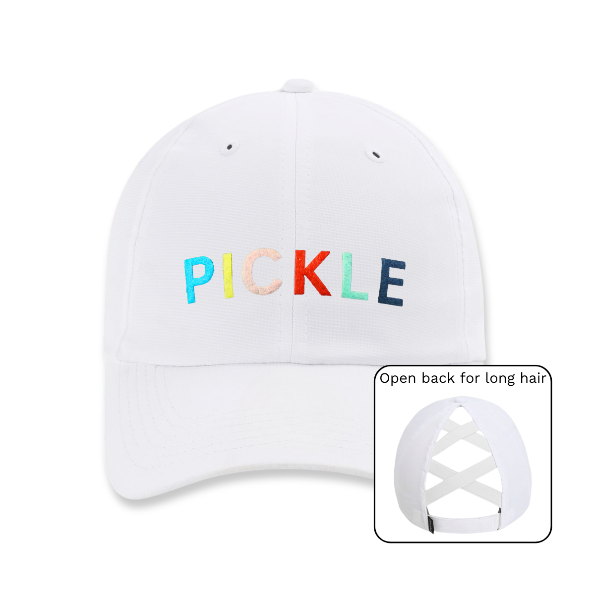 Add a great look and comfort with the Cheers Pickleball Performance Dad Ponytail Hat, perfect for outdoor activities and all-day wear