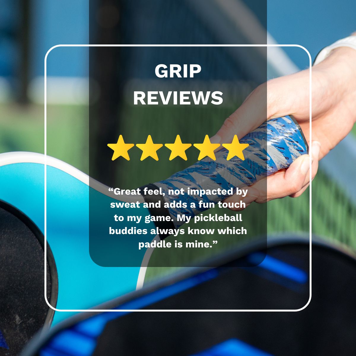 Brush Strokes - Blue | Pickleball Grip