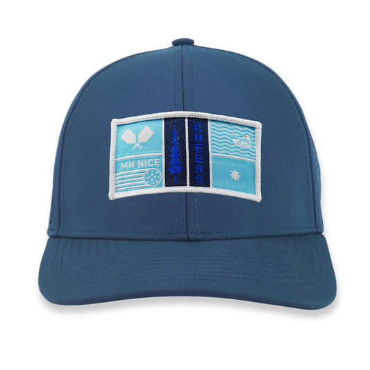 MN Nice | 6-Panel Hat elevates your style with class while bringing comfort & performance on and off the court.