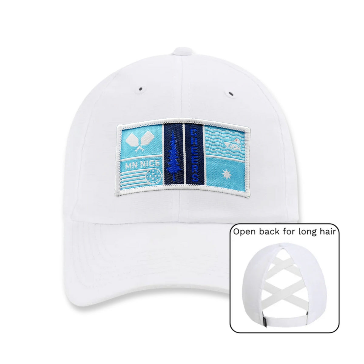 Evergreen Ponytail Pickleball Hat | MN Nice