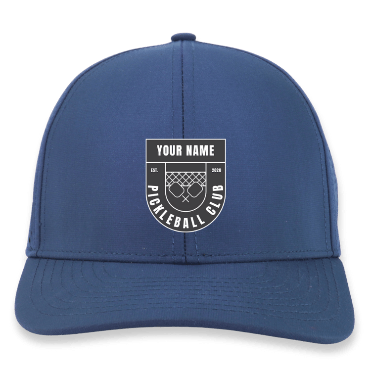 Cheers Pickleball Highland Fit Hat, custom-made for your club, featuring  the Crest  design