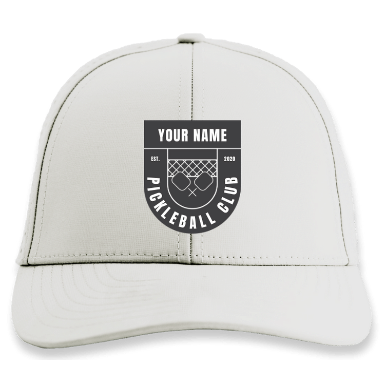 Cheers Pickleball Highland Fit Hat, custom-made for your club, featuring  the Crest  design