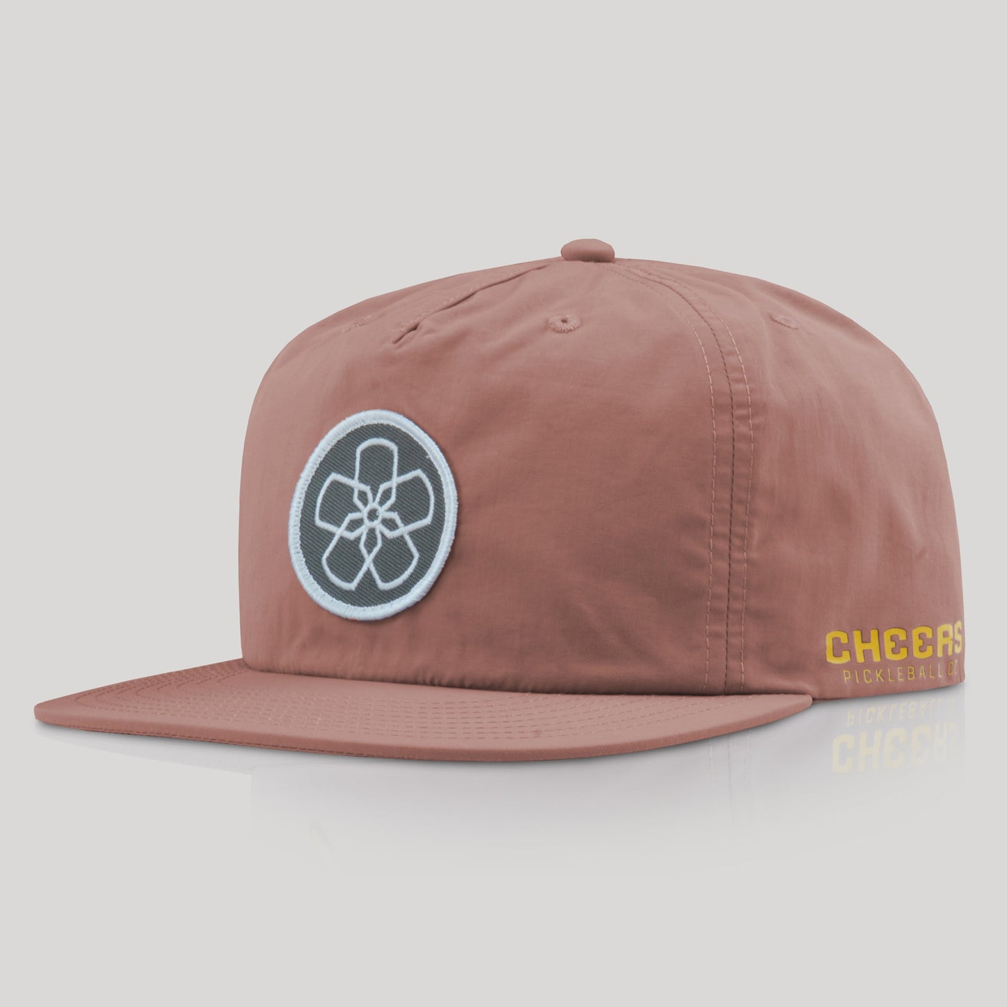 Coastal Vibe Pickleball Hat | Gray Hibiscus | Hazy Pink