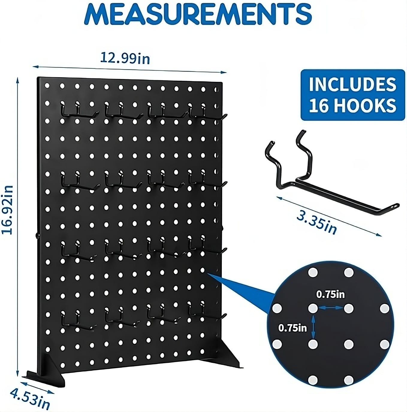 Pegboard display to showcase your pickleball grips