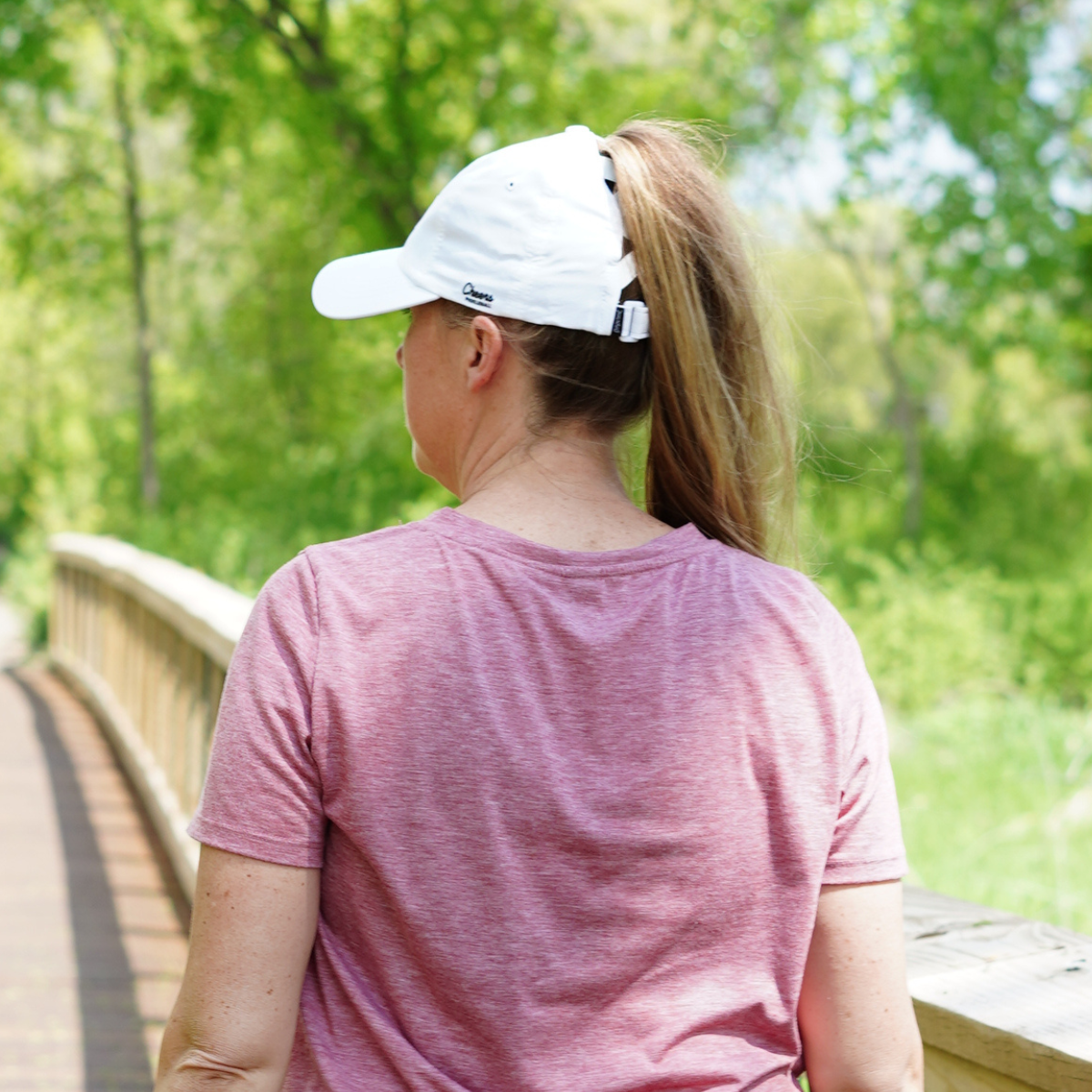 Varsity in Red | Performance Dad Ponytail Hat