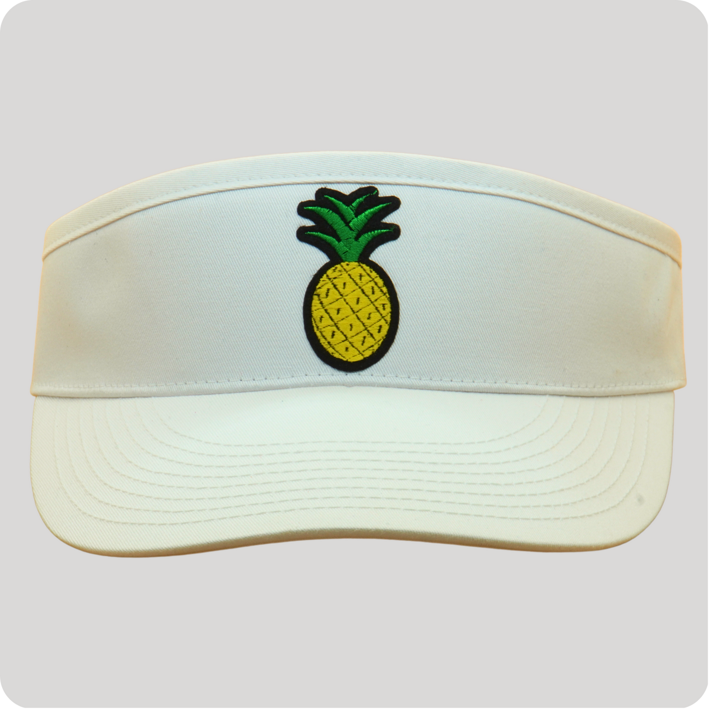 Big Ass Pickleball Visor | Pineapple | White