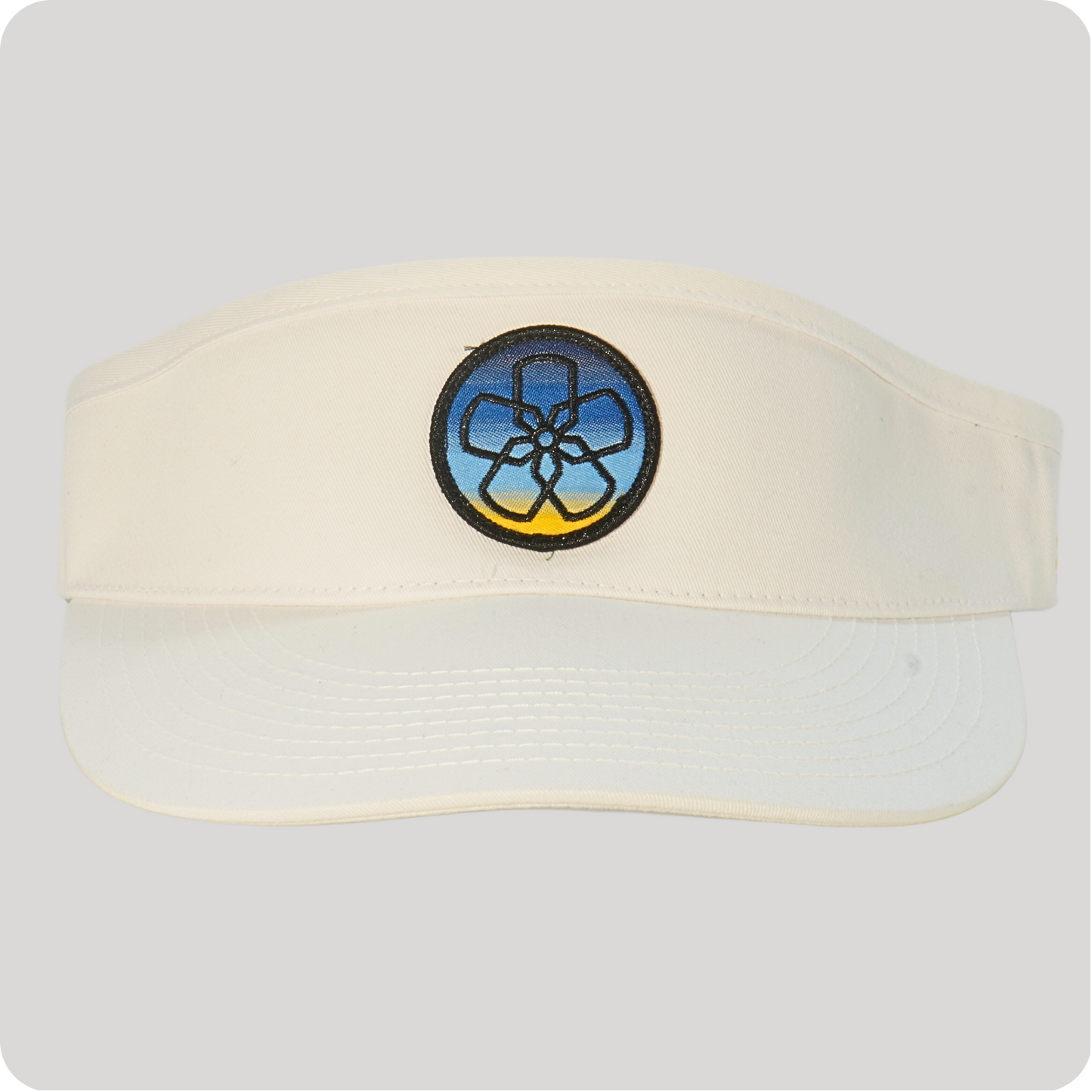 Big Ass Pickleball Visor | Sunset Hibiscus | White